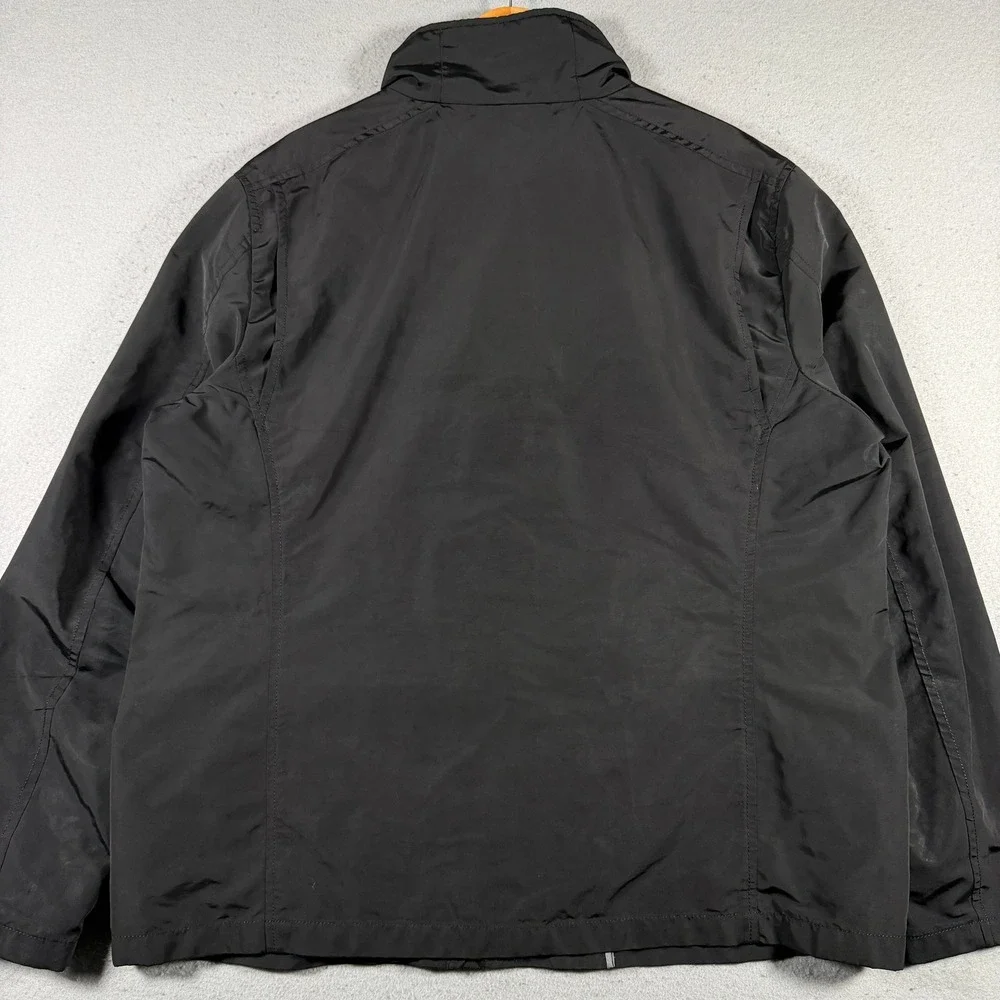 Banana Republic ST Nylon Moto Jacket Black XL‎ Lightweight Zip Pockets Outerwear
